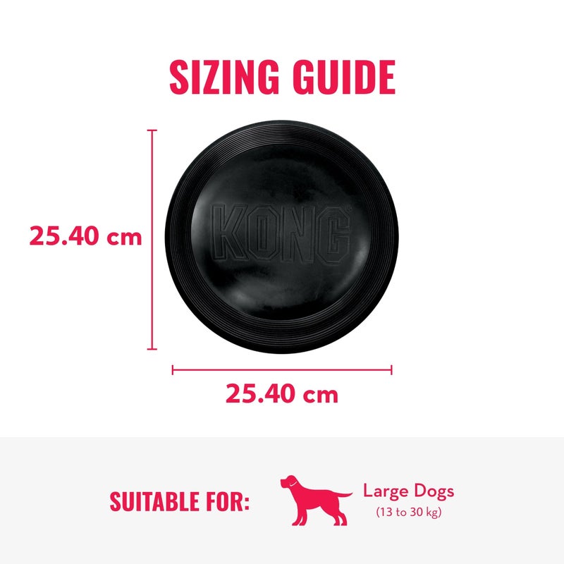 KONG Extreme Flyer - Dog Toy Supports Healthy Exercise - Soft Disc for Dogs - Toy for Fetch & Retrieve - Durable Flying Disc Dog Toy with Rebound - for Large Dogs - Image 3